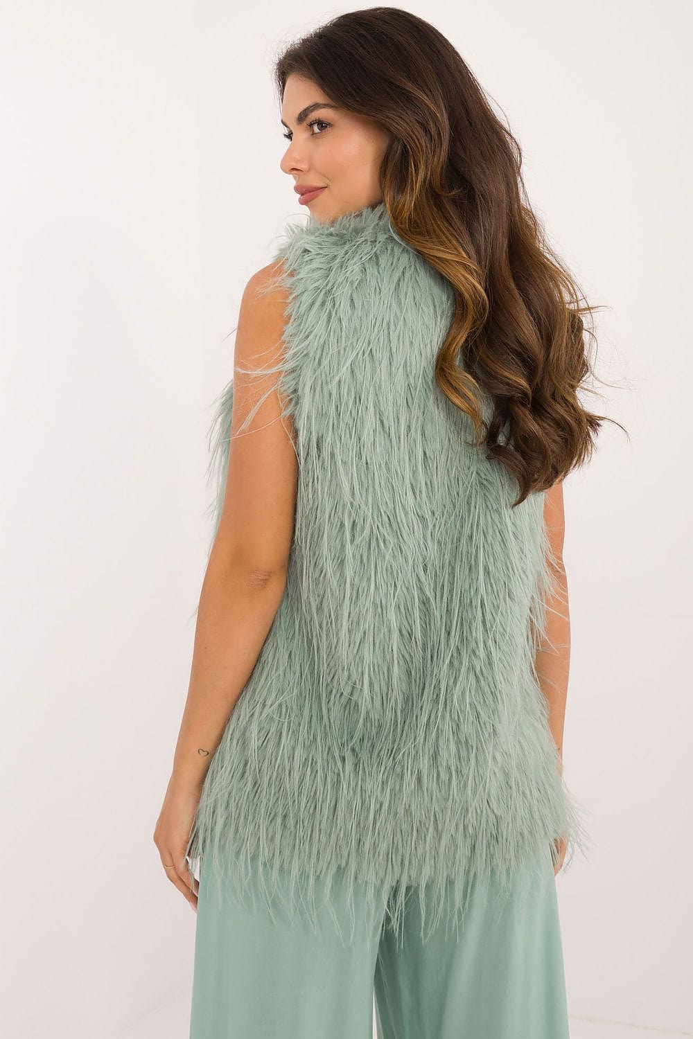 Women's Fur Vest Casual Polyester - ShalayeFashion