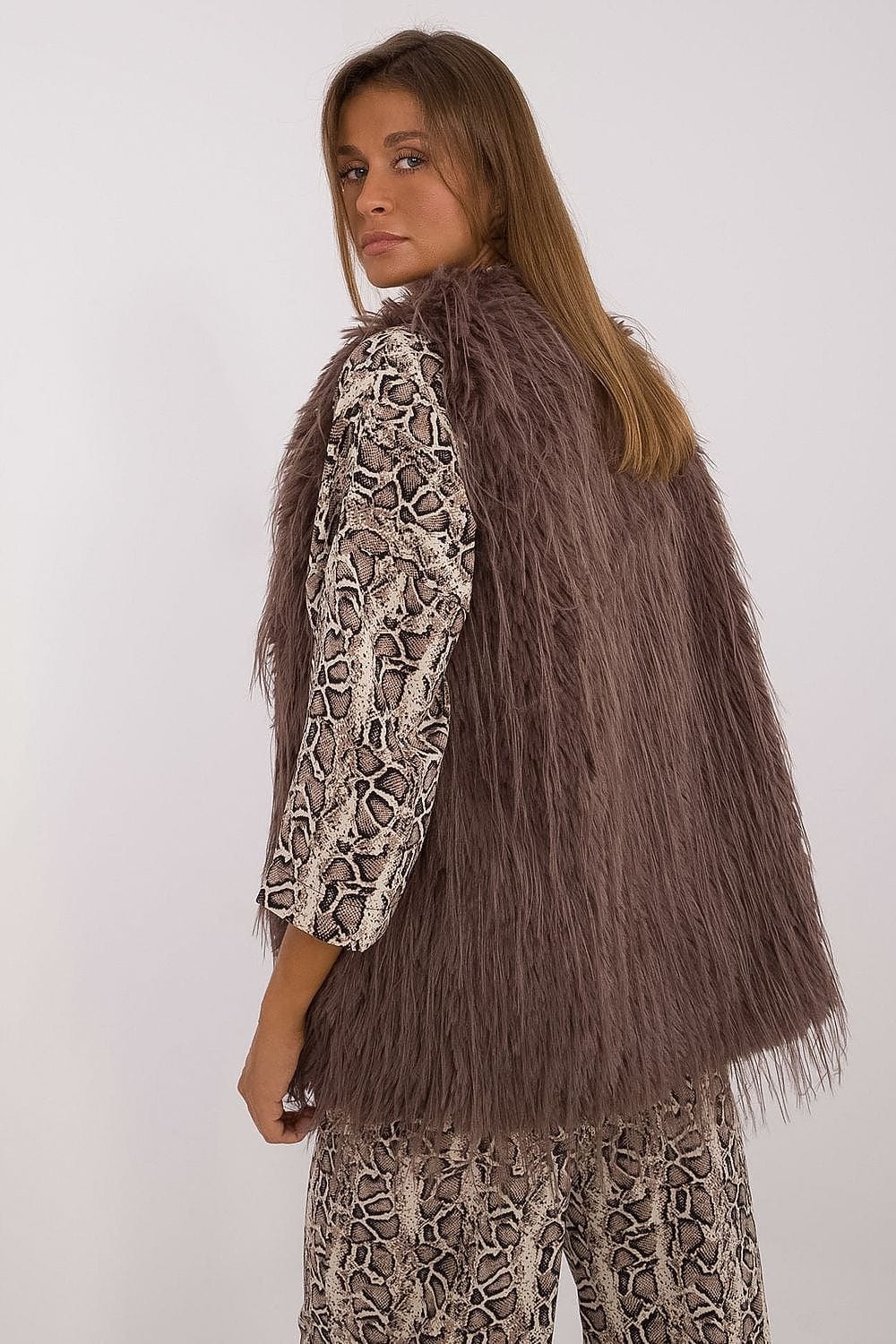 Women's Fur Vest Casual Polyester - ShalayeFashion