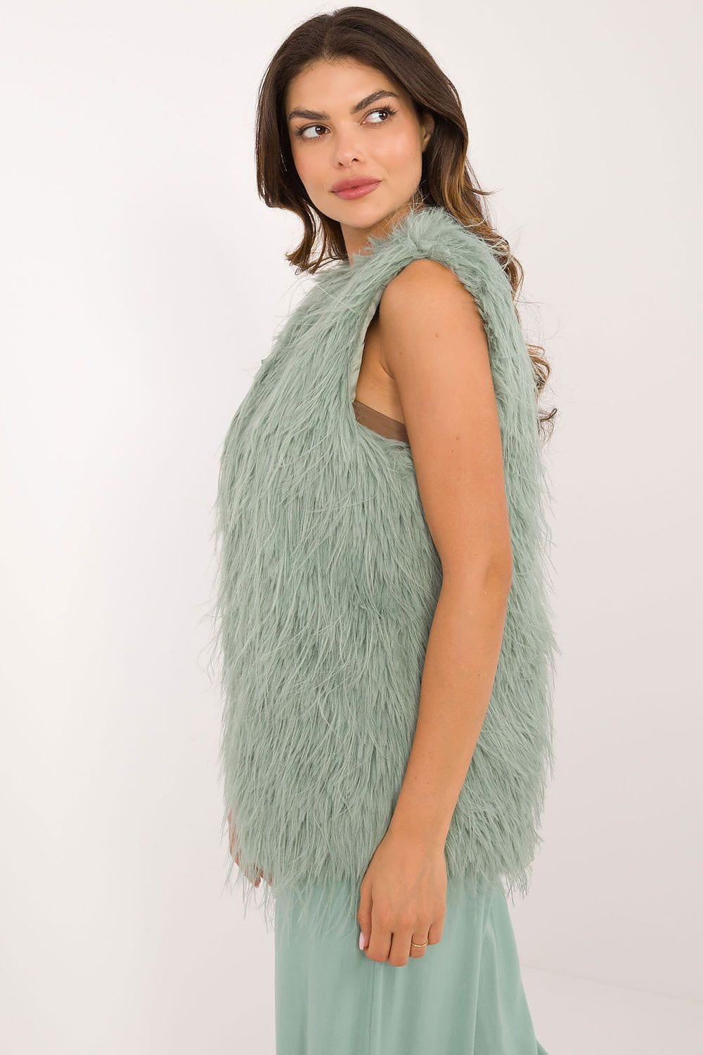Women's Fur Vest Casual Polyester - ShalayeFashion