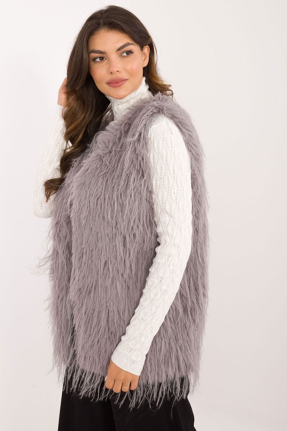 Women's Fur Vest Casual Polyester - ShalayeFashion