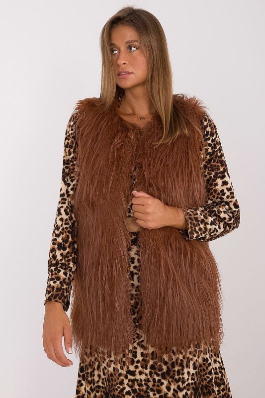 Women's Fur Vest Casual Polyester - ShalayeFashion