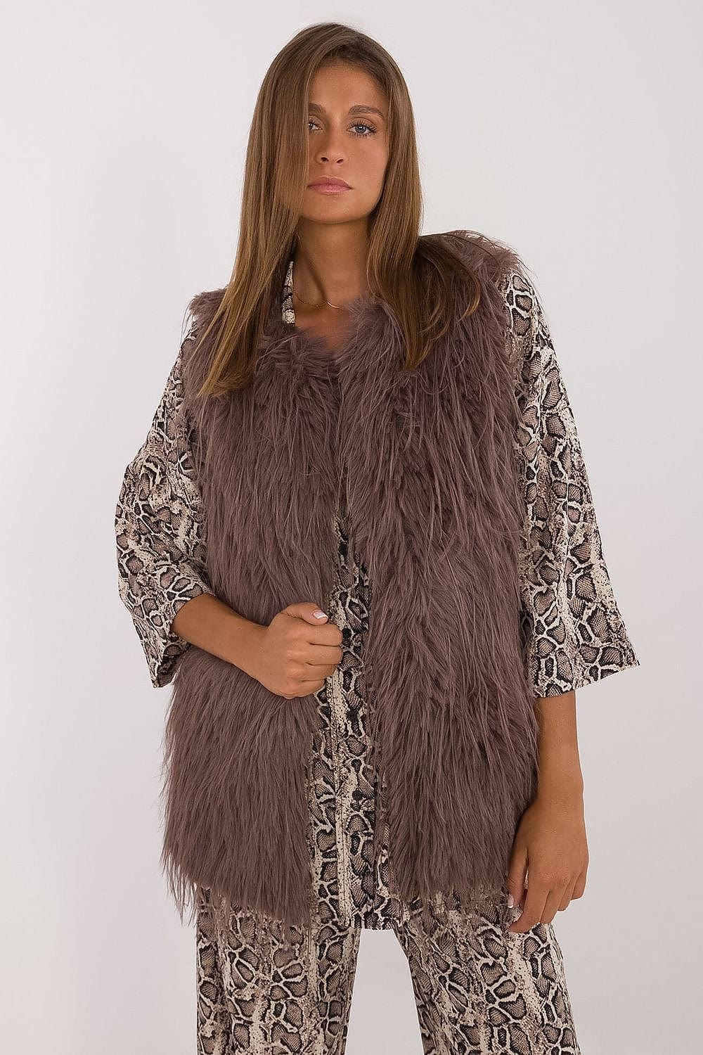 Women's Fur Vest Casual Polyester - ShalayeFashion