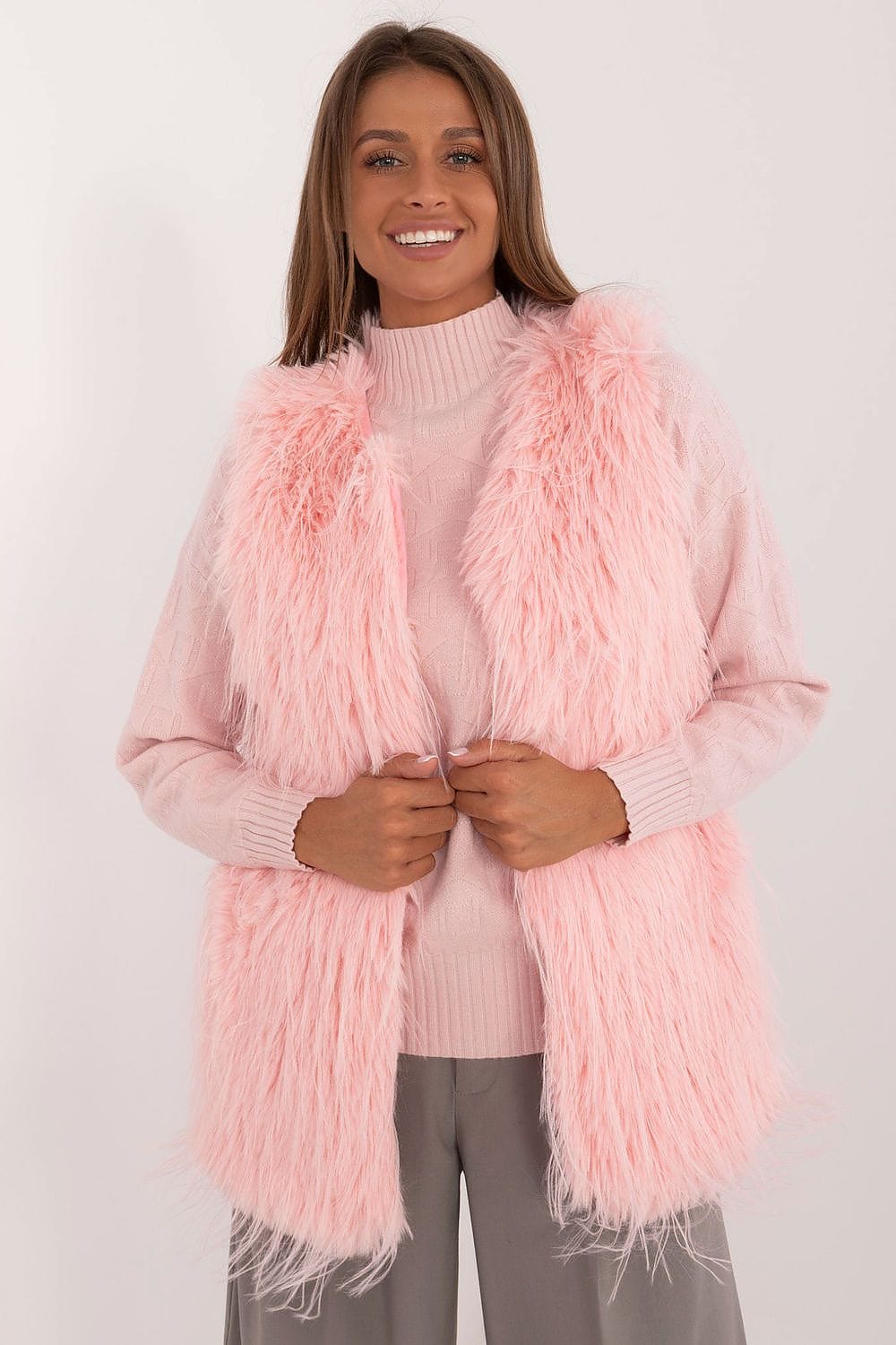 Women's Fur Vest Casual Polyester - ShalayeFashion