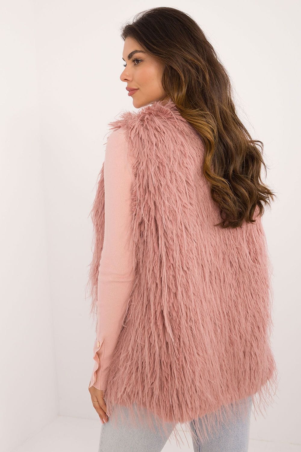 Women's Fur Vest Casual Polyester - ShalayeFashion