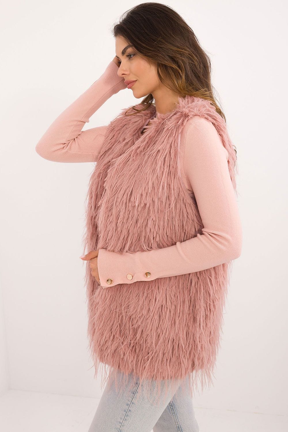 Women's Fur Vest Casual Polyester - ShalayeFashion