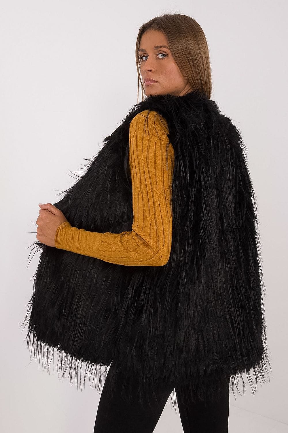 Women's Fur Vest Casual Polyester - ShalayeFashion