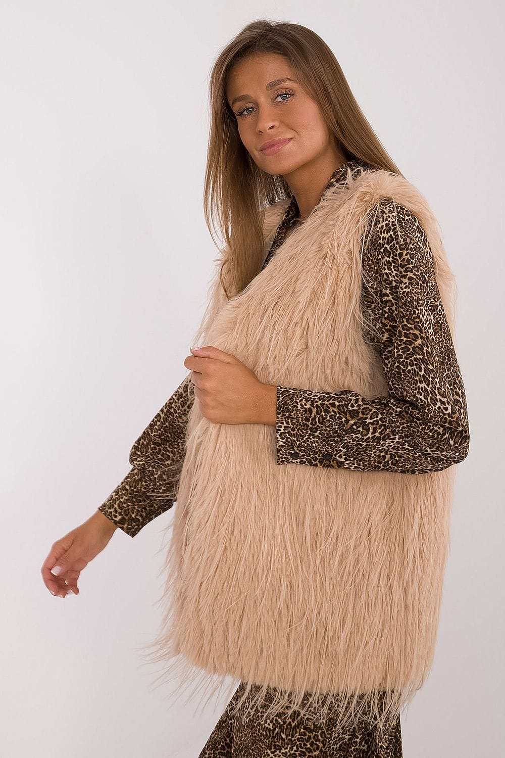 Women's Fur Vest Casual Polyester - ShalayeFashion