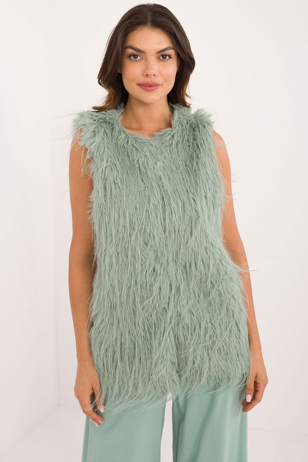 Women's Fur Vest Casual Polyester - ShalayeFashion