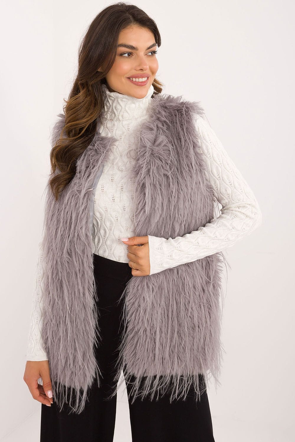 Women's Fur Vest Casual Polyester - ShalayeFashion