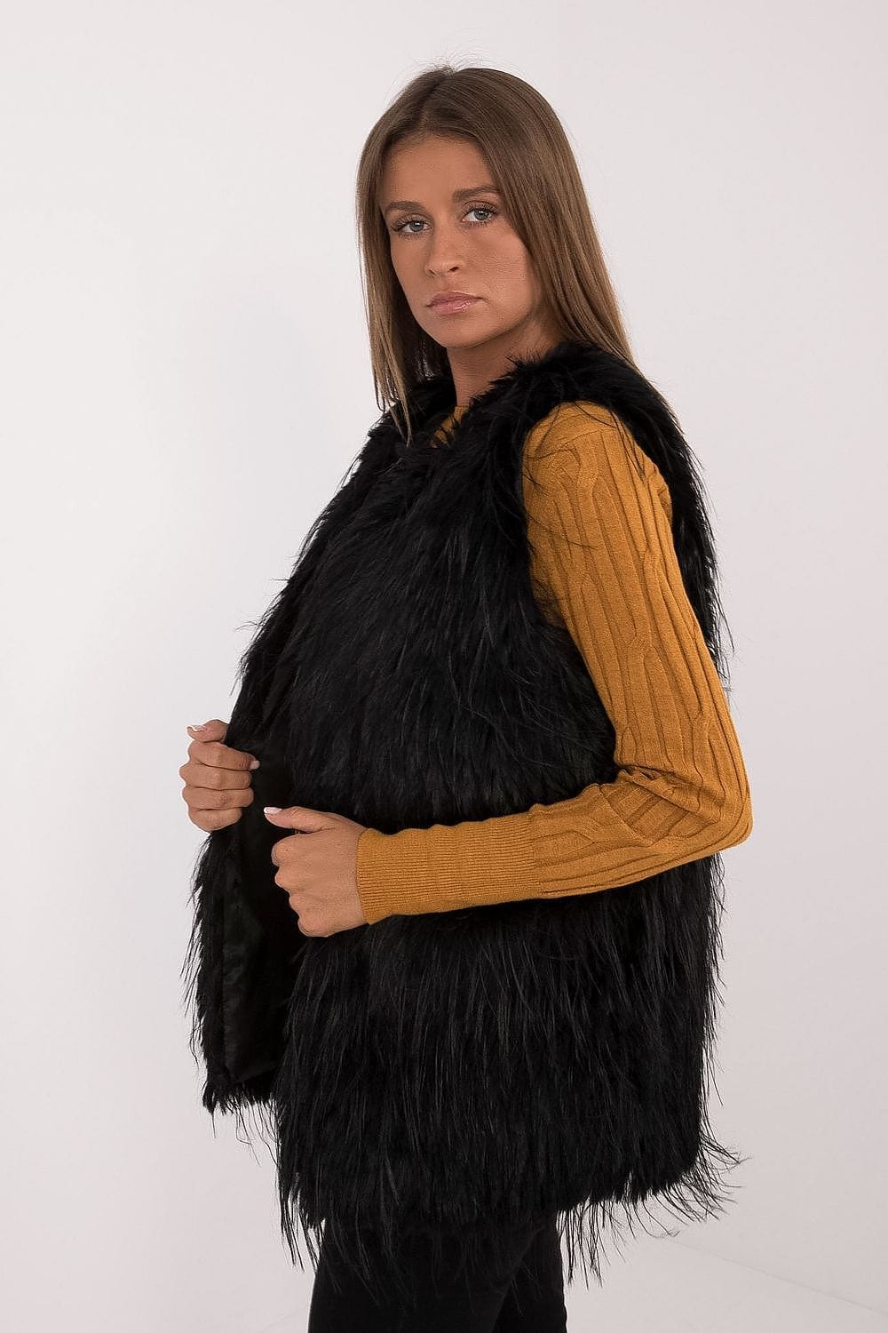Women's Fur Vest Casual Polyester - ShalayeFashion