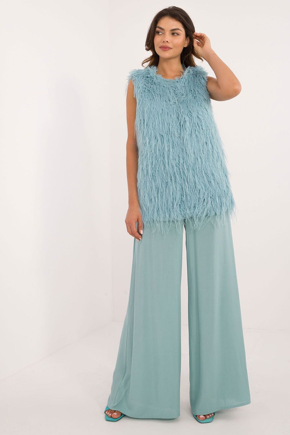Women's Fur Vest Casual Polyester - ShalayeFashion