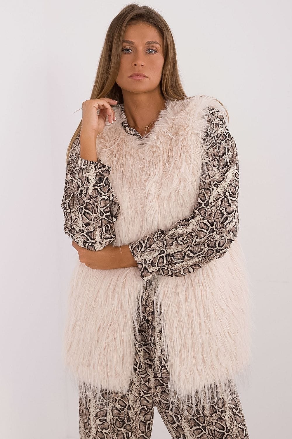 Women's Fur Vest Casual Polyester - ShalayeFashion