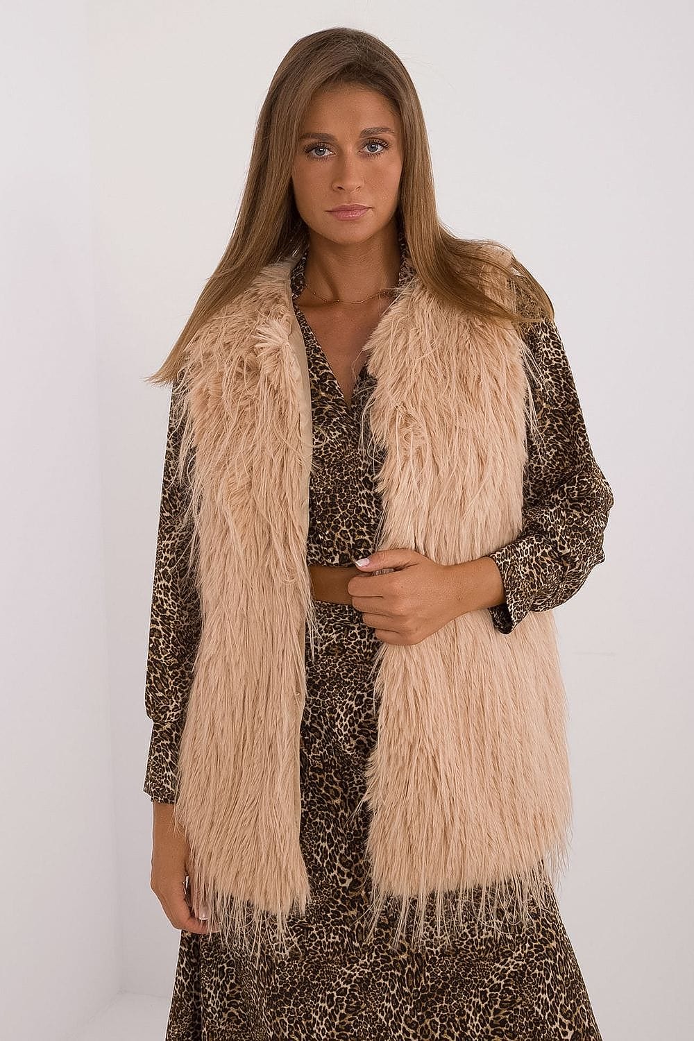 Women's Fur Vest Casual Polyester - ShalayeFashion