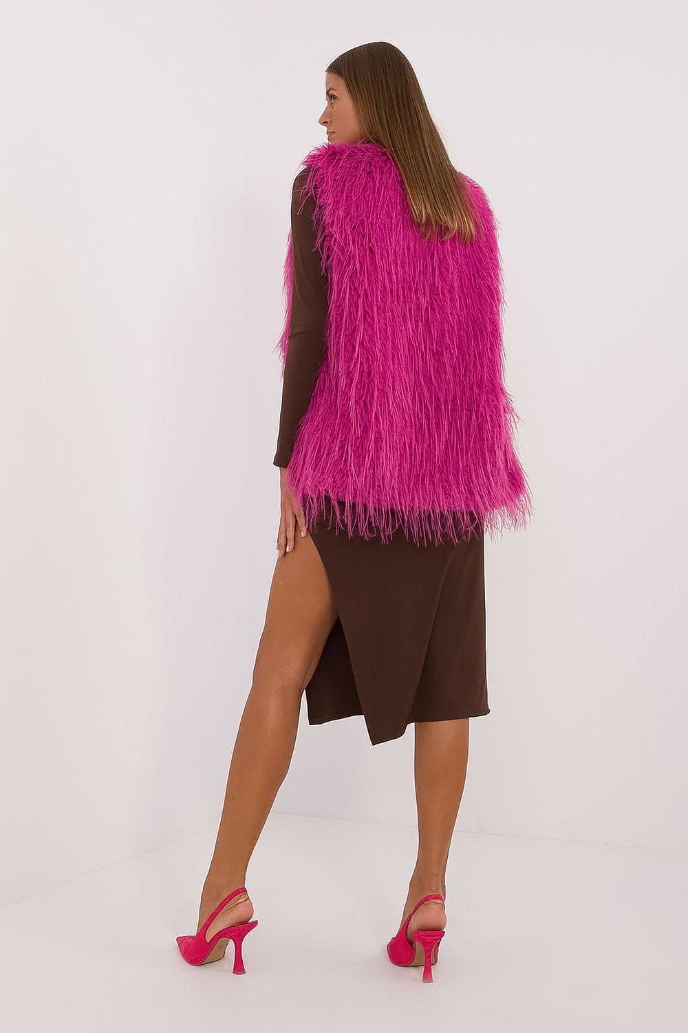 Women's Fur Vest Casual Polyester - ShalayeFashion