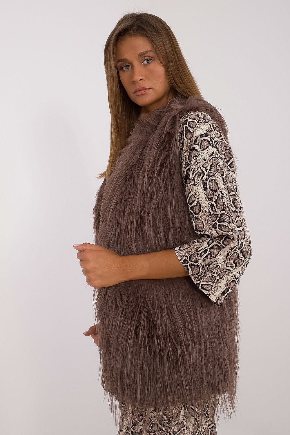 Women's Fur Vest Casual Polyester - ShalayeFashion