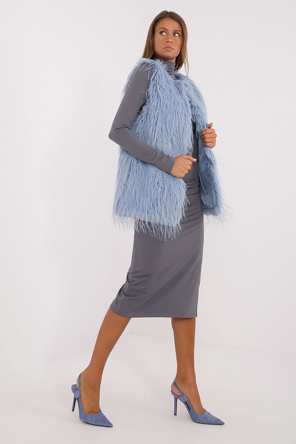 Women's Fur Vest Casual Polyester - ShalayeFashion