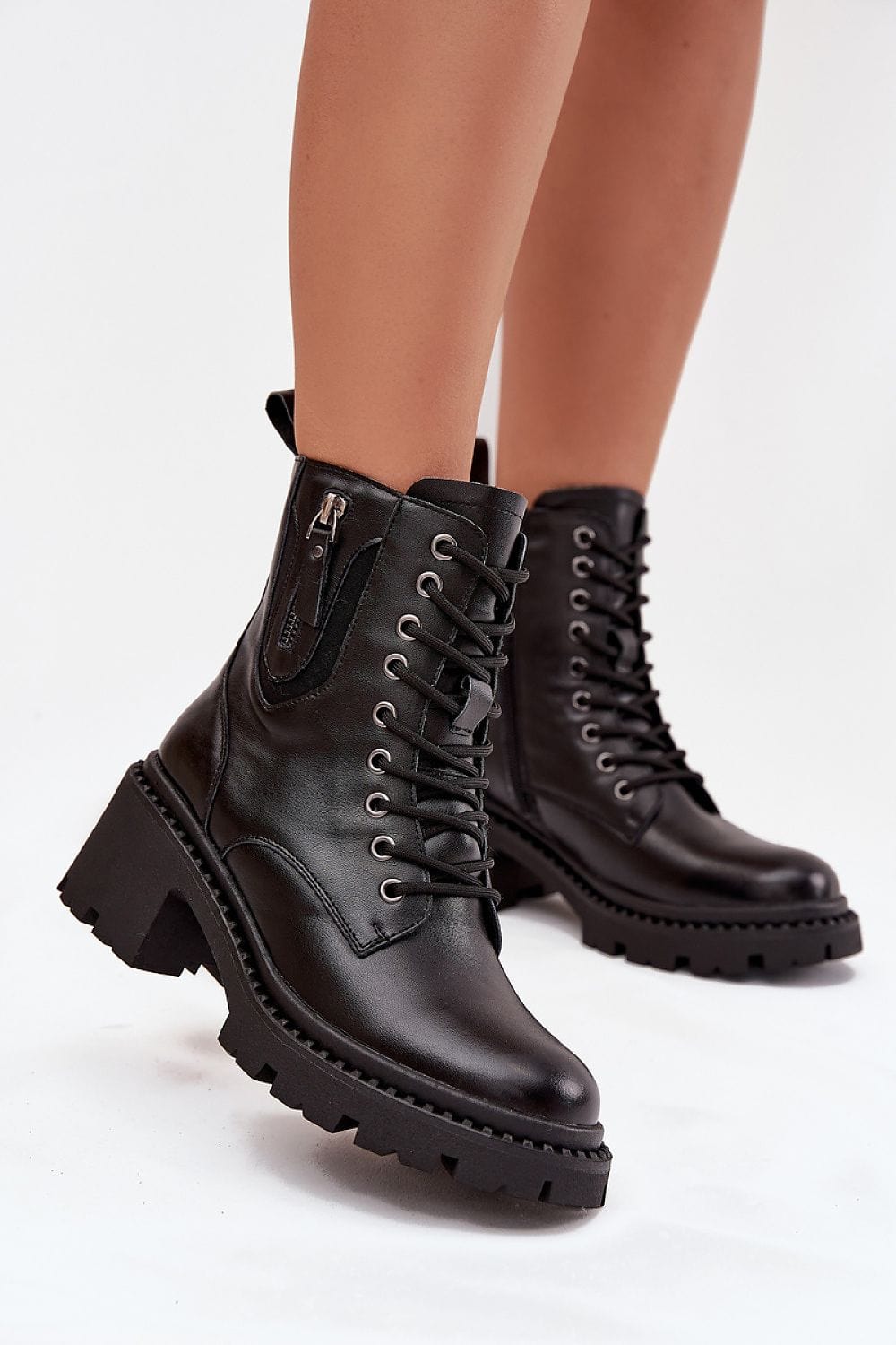 Women’s Genuine Leather Ankle Boots - ShalayeFashion