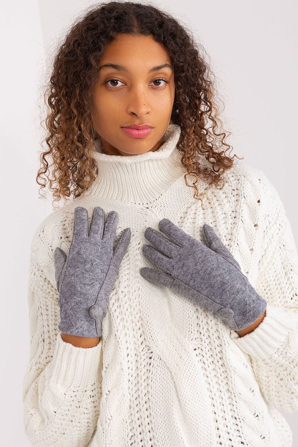Women's Geometric Pattern Touchscreen Gloves - ShalayeFashion