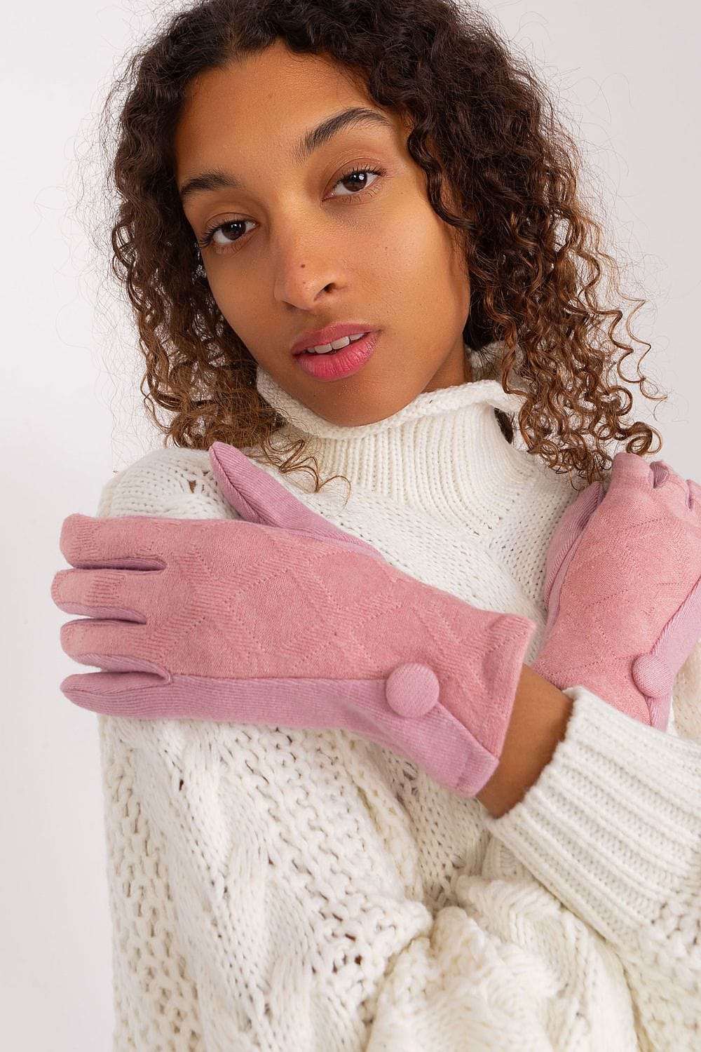 Women's Geometric Pattern Touchscreen Gloves - ShalayeFashion