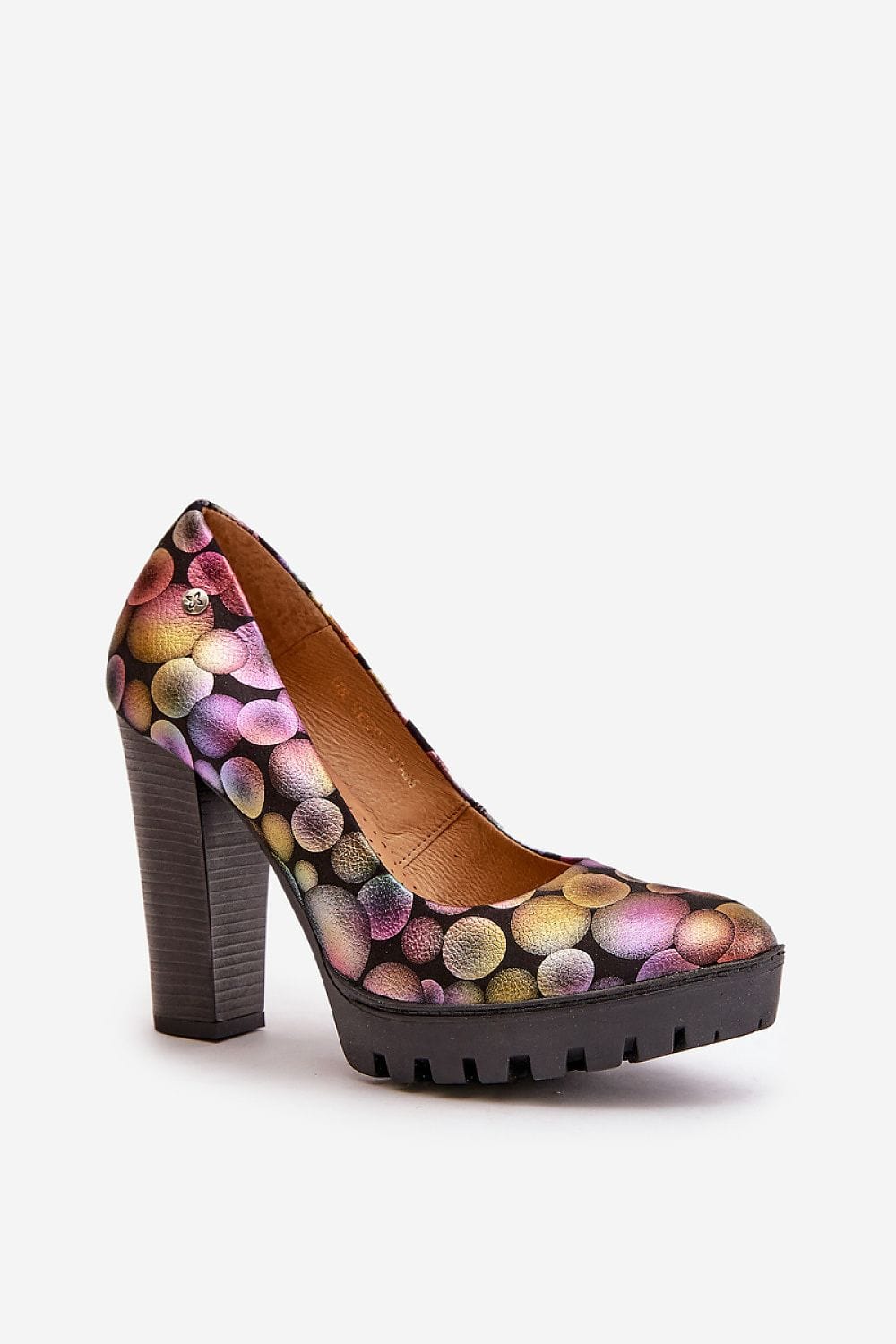 Women’s Handmade Leather Platform Pumps - ShalayeFashion