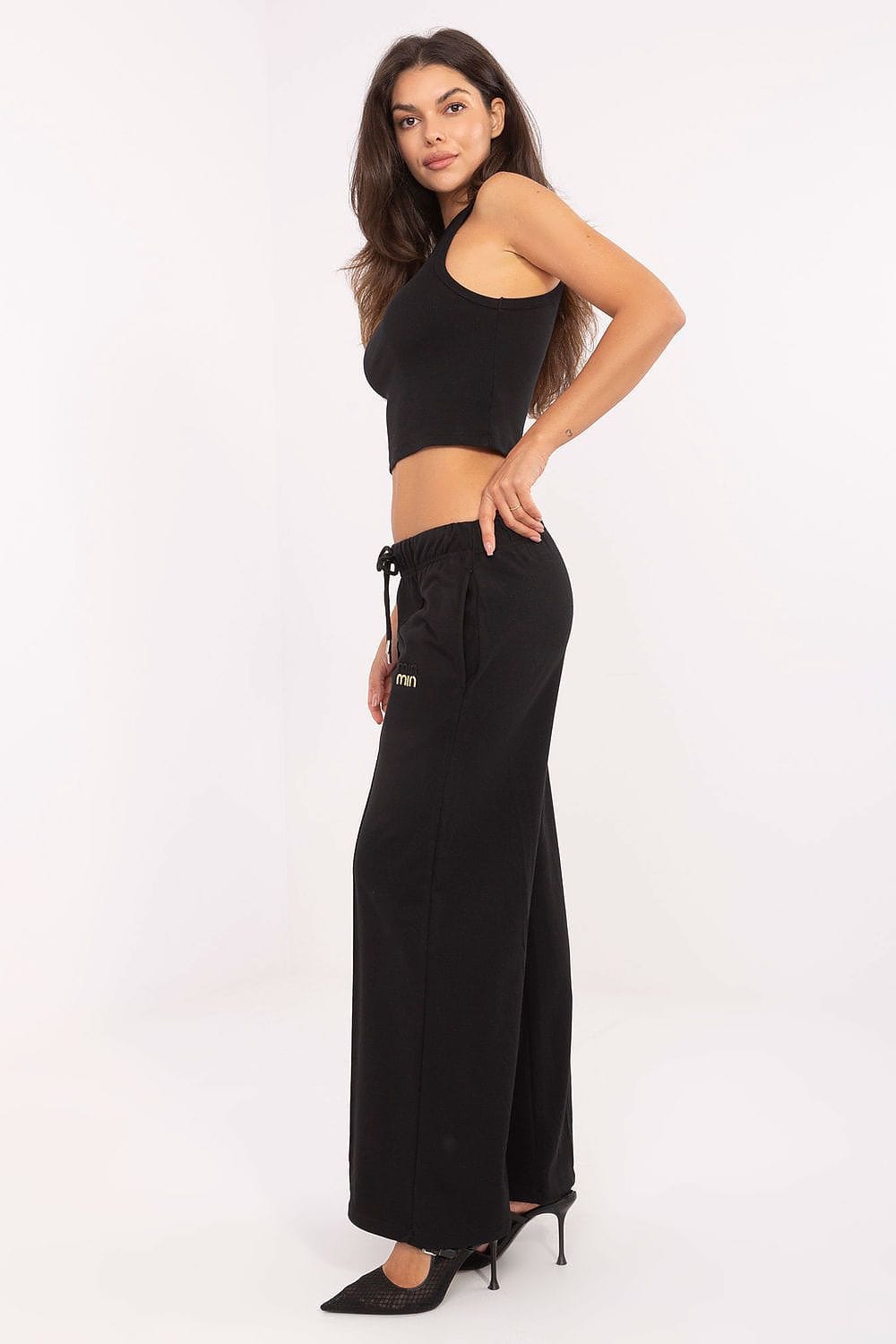 Women’s High Waist Embroidered Sweatpants - ShalayeFashion