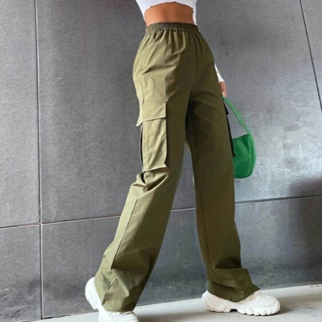 Women’s High Waist Wide Leg Trousers - ShalayeFashion