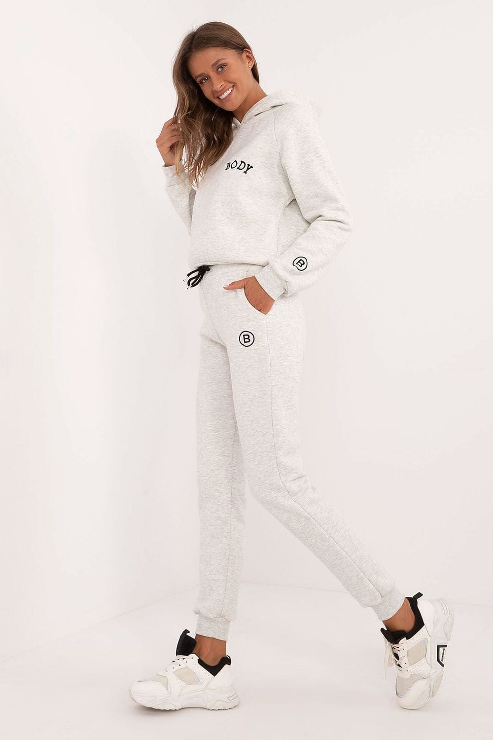 Women’s Insulated Melange Hoodie Set - ShalayeFashion