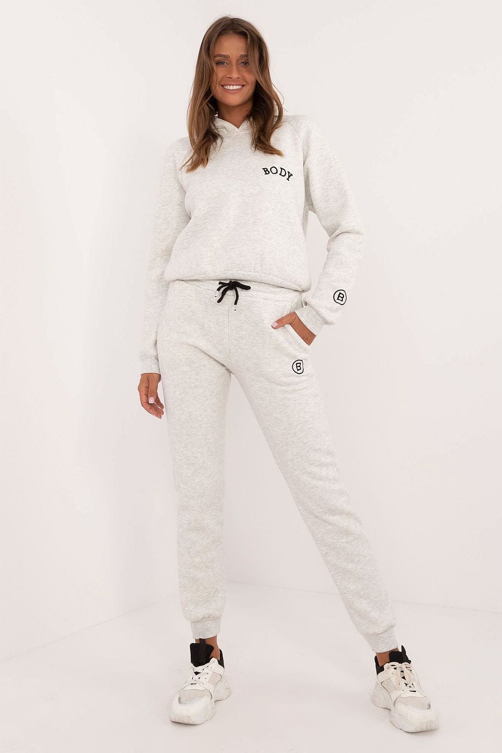 Women’s Insulated Melange Hoodie Set - ShalayeFashion
