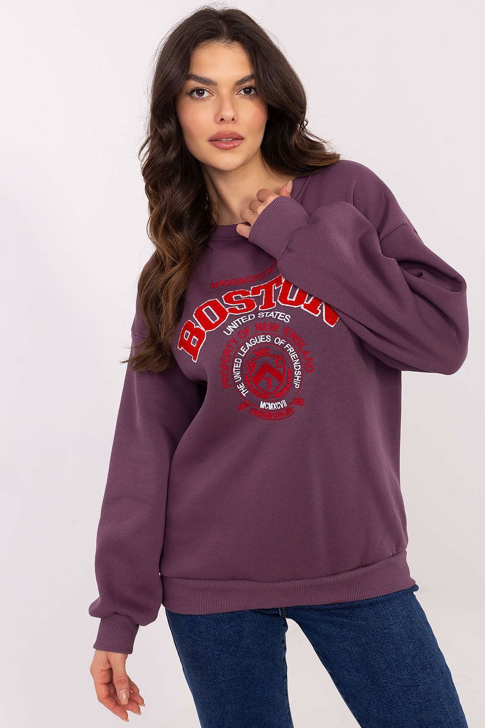 Women’s Insulated Patch Cotton Sweatshirt - ShalayeFashion