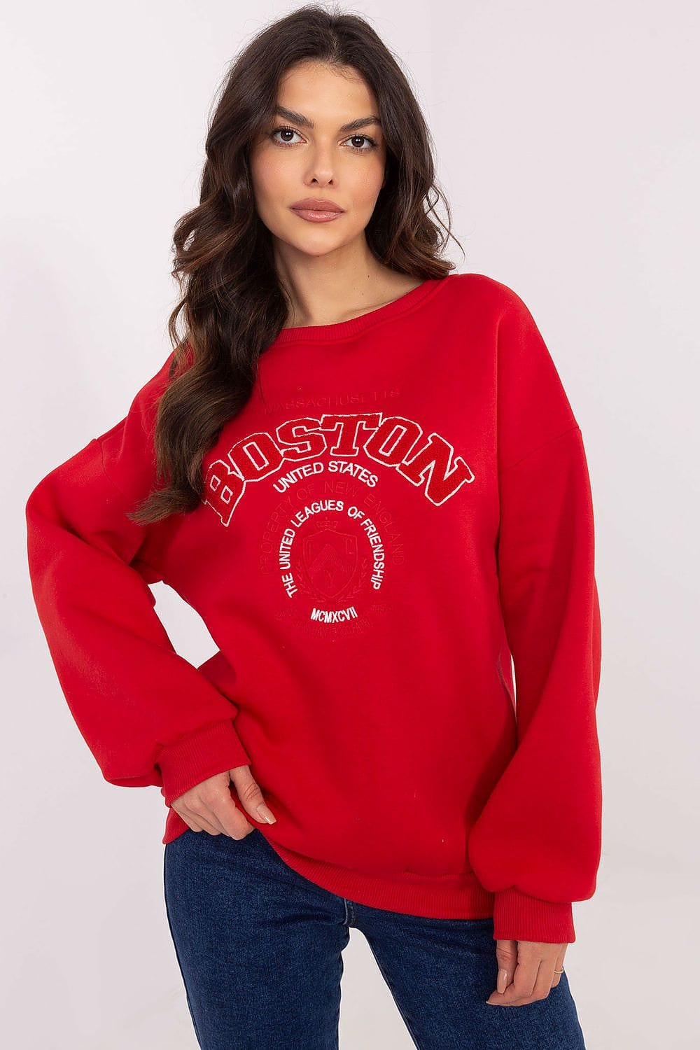 Women’s Insulated Patch Cotton Sweatshirt - ShalayeFashion