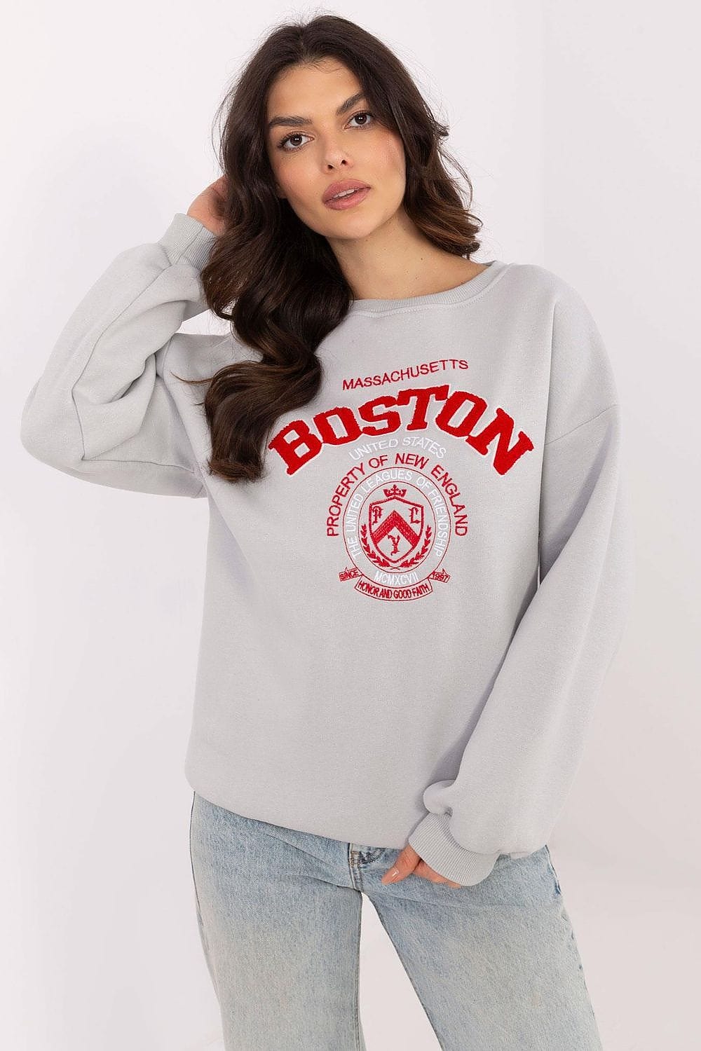 Women’s Insulated Patch Cotton Sweatshirt - ShalayeFashion