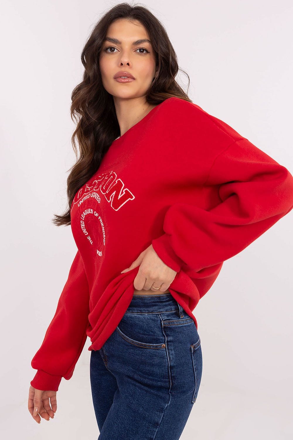 Women’s Insulated Patch Cotton Sweatshirt - ShalayeFashion