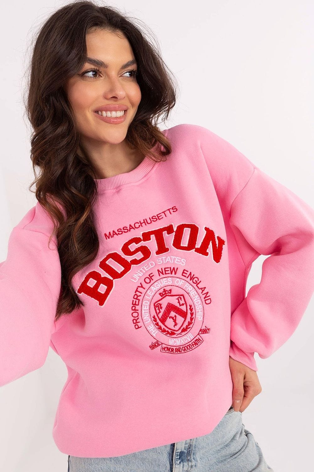 Women’s Insulated Patch Cotton Sweatshirt - ShalayeFashion