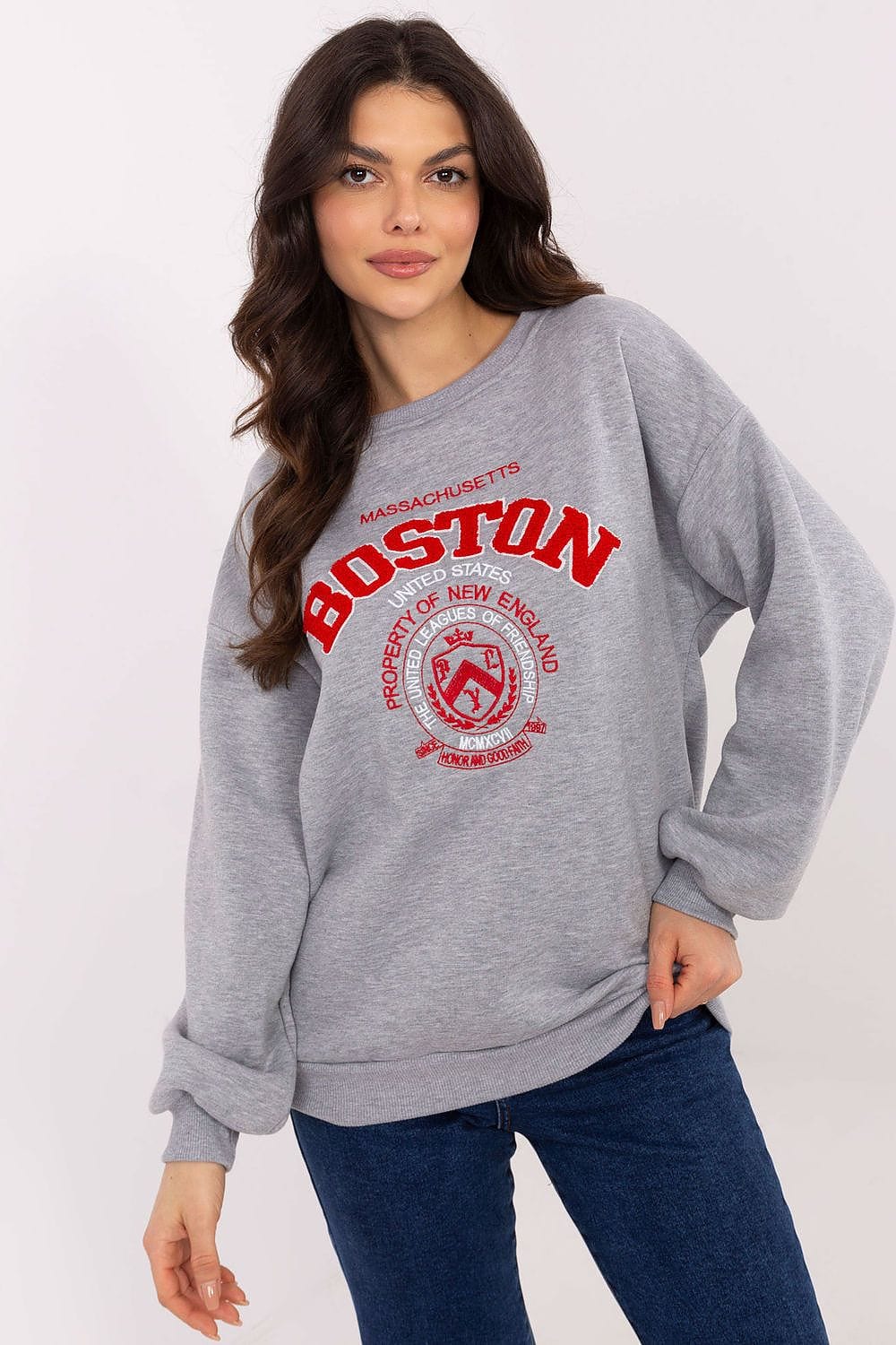 Women’s Insulated Patch Cotton Sweatshirt - ShalayeFashion