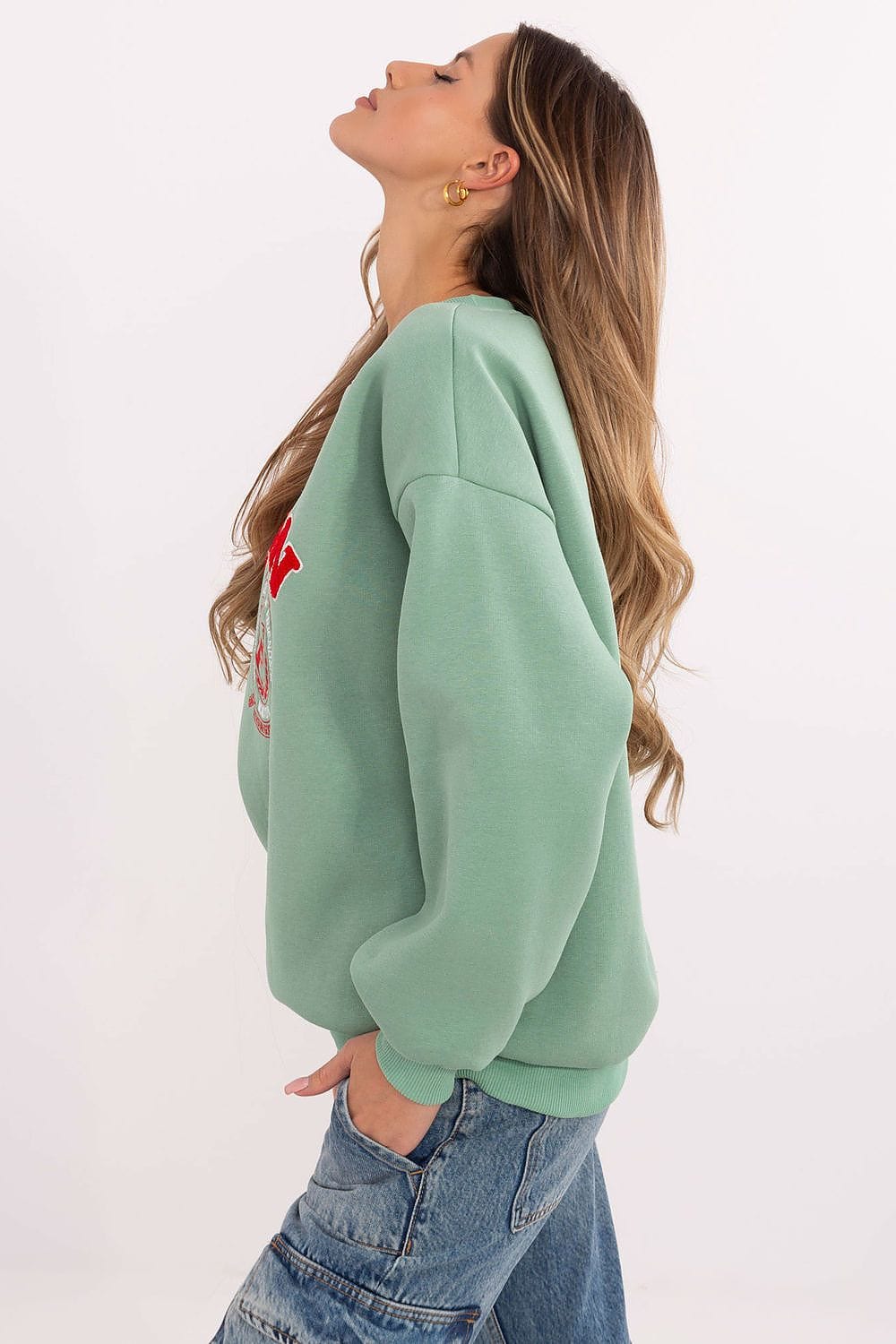 Women’s Insulated Patch Cotton Sweatshirt - ShalayeFashion