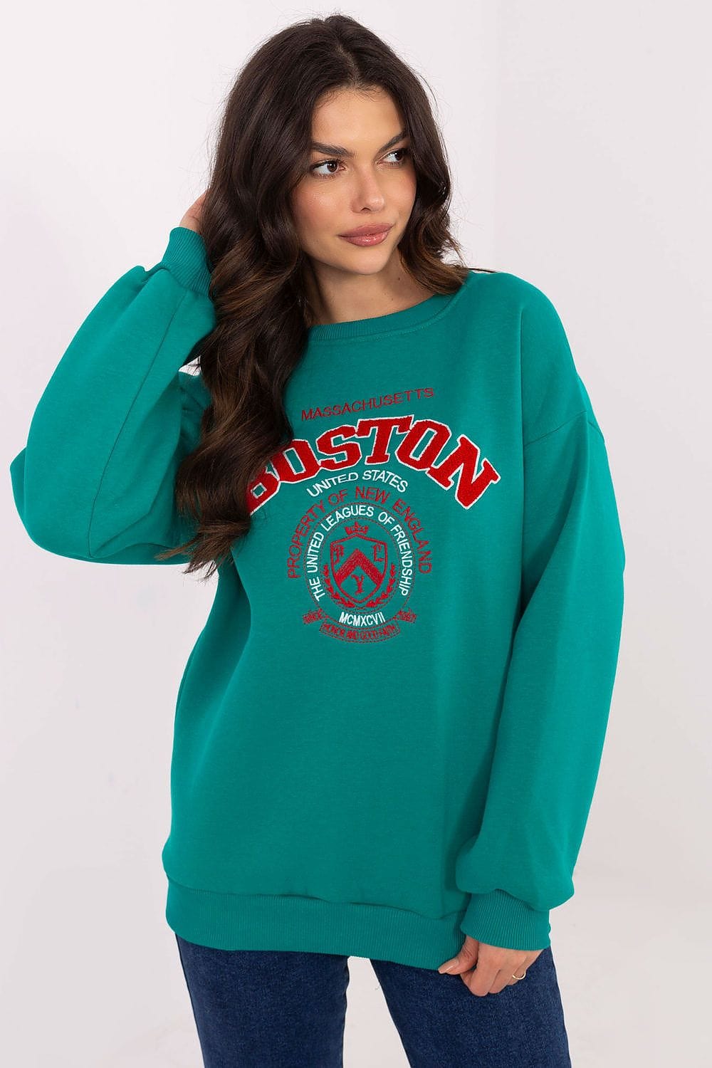 Women’s Insulated Patch Cotton Sweatshirt - ShalayeFashion