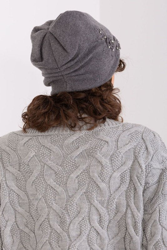 Women's Knit Winter Hat Applique - ShalayeFashion