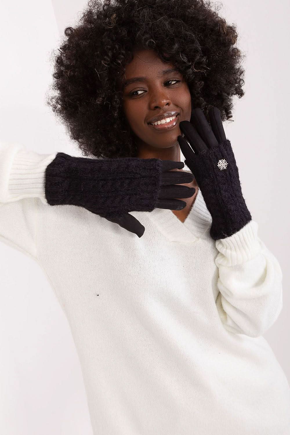 Women's Knitted Insulated Touchscreen Gloves - ShalayeFashion