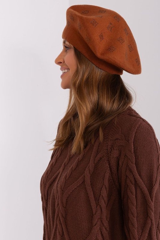 Women's Knitted Rhinestone Beret - ShalayeFashion