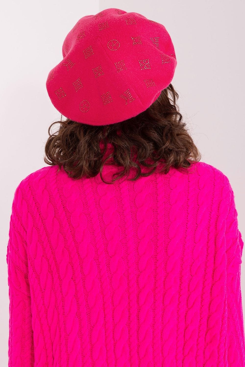 Women's Knitted Rhinestone Beret - ShalayeFashion