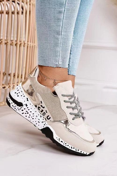 Women’s Lace - Up Platform Sneakers - ShalayeFashion