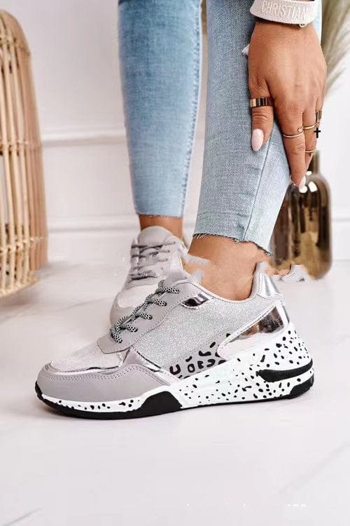 Women’s Lace - Up Platform Sneakers - ShalayeFashion