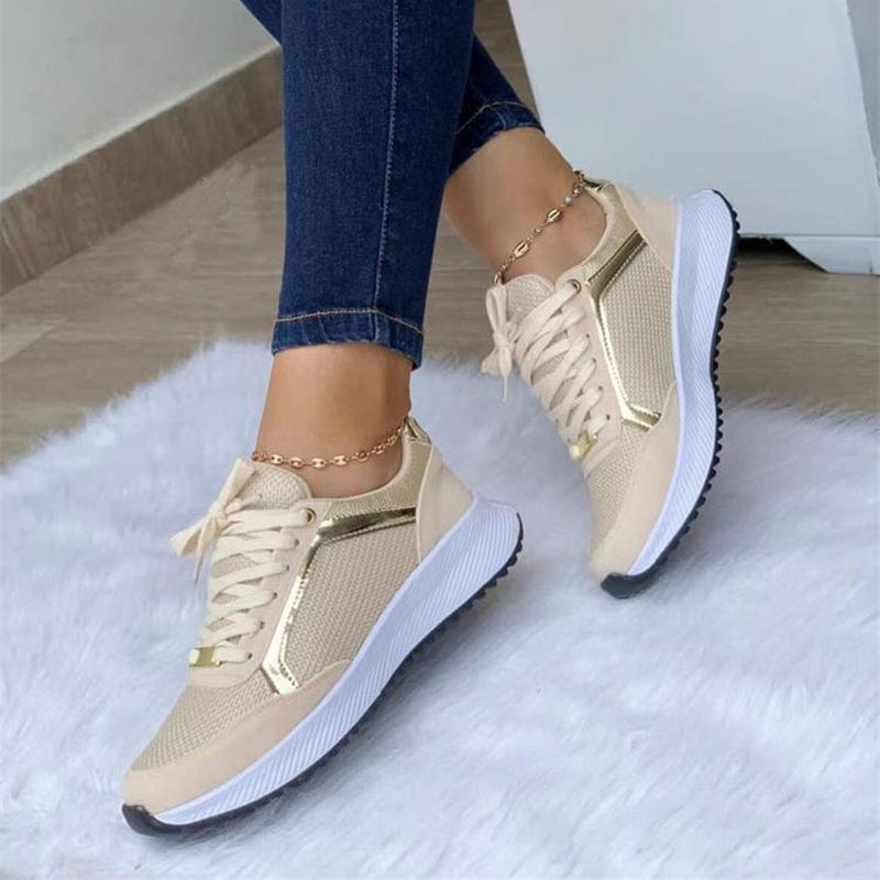 Women’s Lace - Up Sports Sneakers - ShalayeFashion