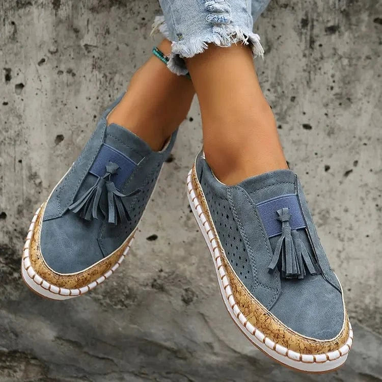 Women’s Leather Slip - On Loafers - ShalayeFashion
