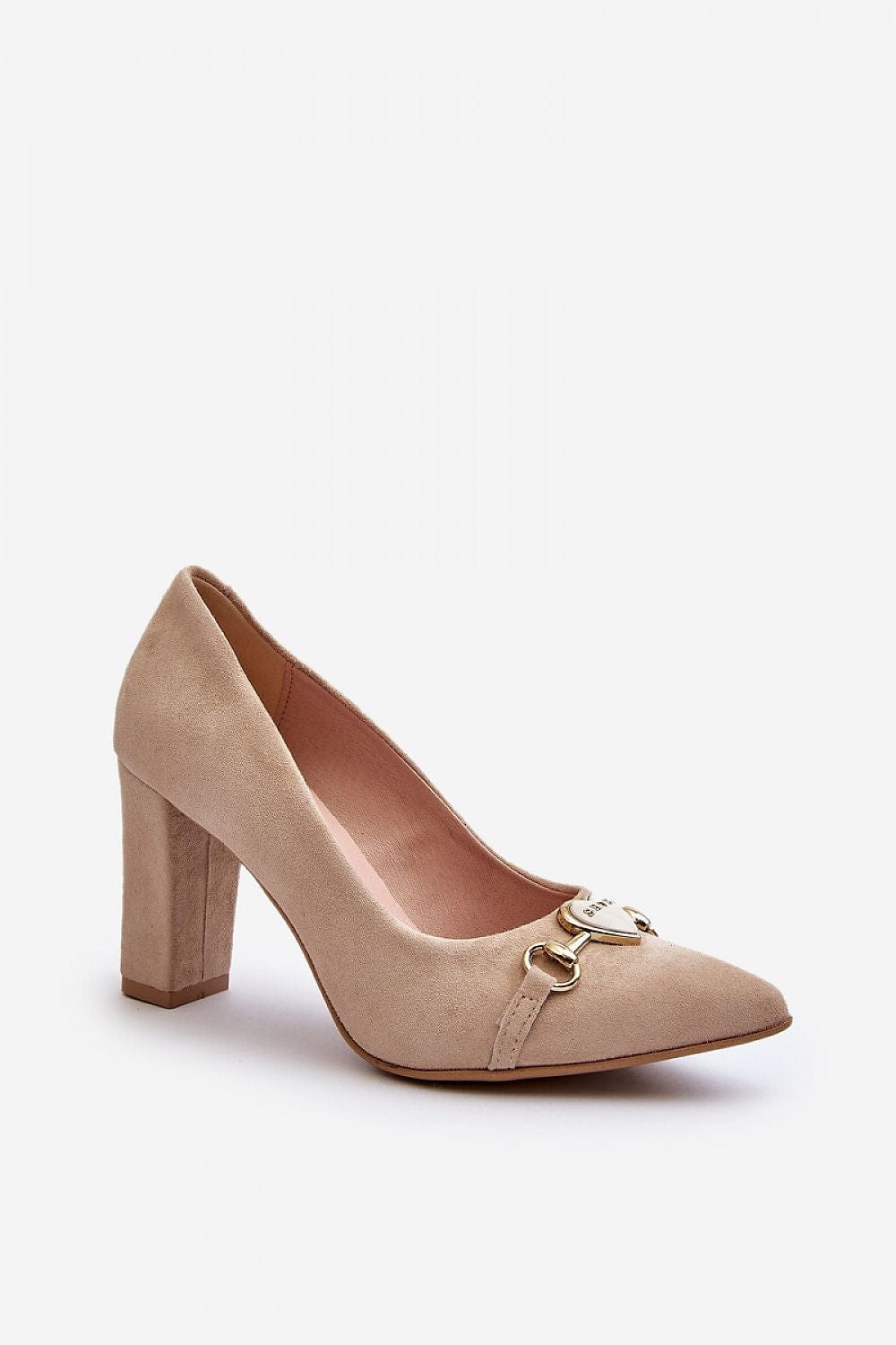Women’s Leather Stiletto Heart Pumps - ShalayeFashion