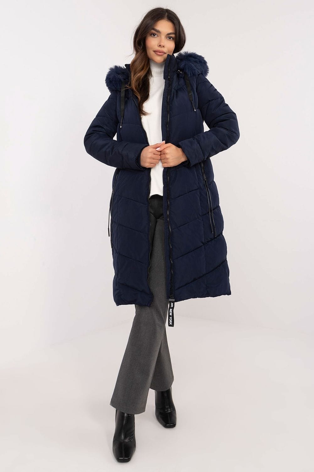 Women’s Long Quilted Down Jacket - ShalayeFashion