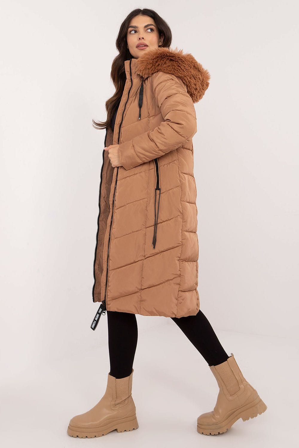 Women’s Long Quilted Down Jacket - ShalayeFashion