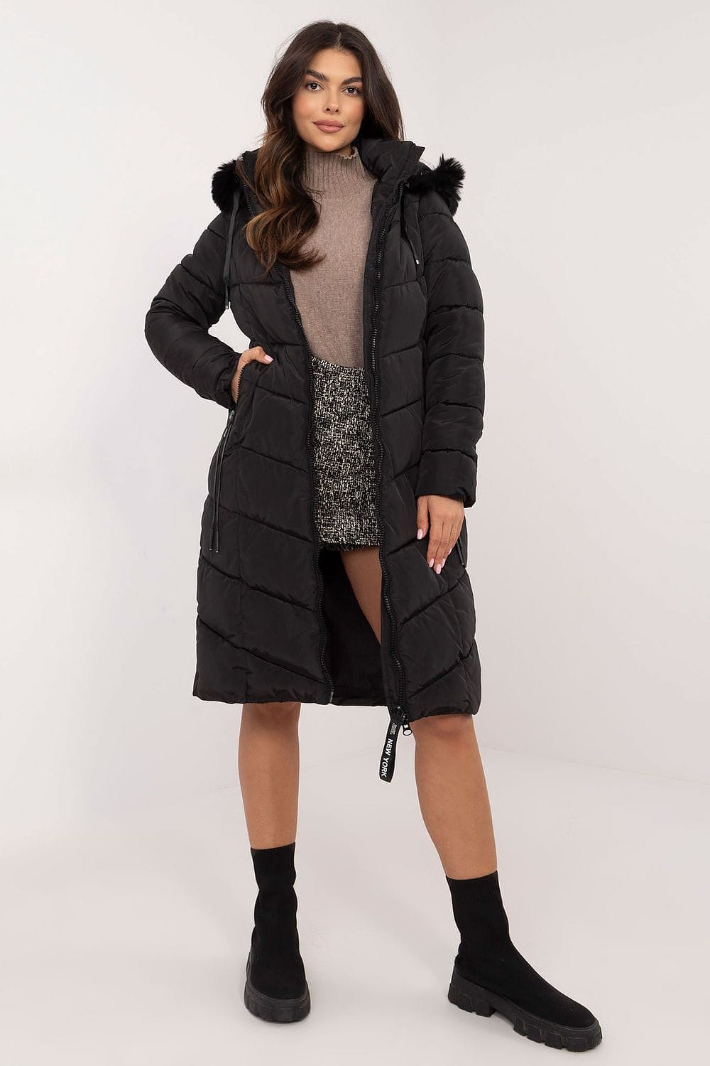 Women’s Long Quilted Down Jacket - ShalayeFashion
