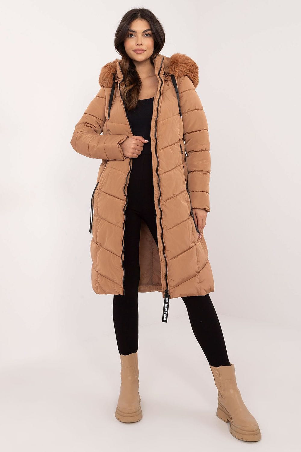 Women’s Long Quilted Down Jacket - ShalayeFashion