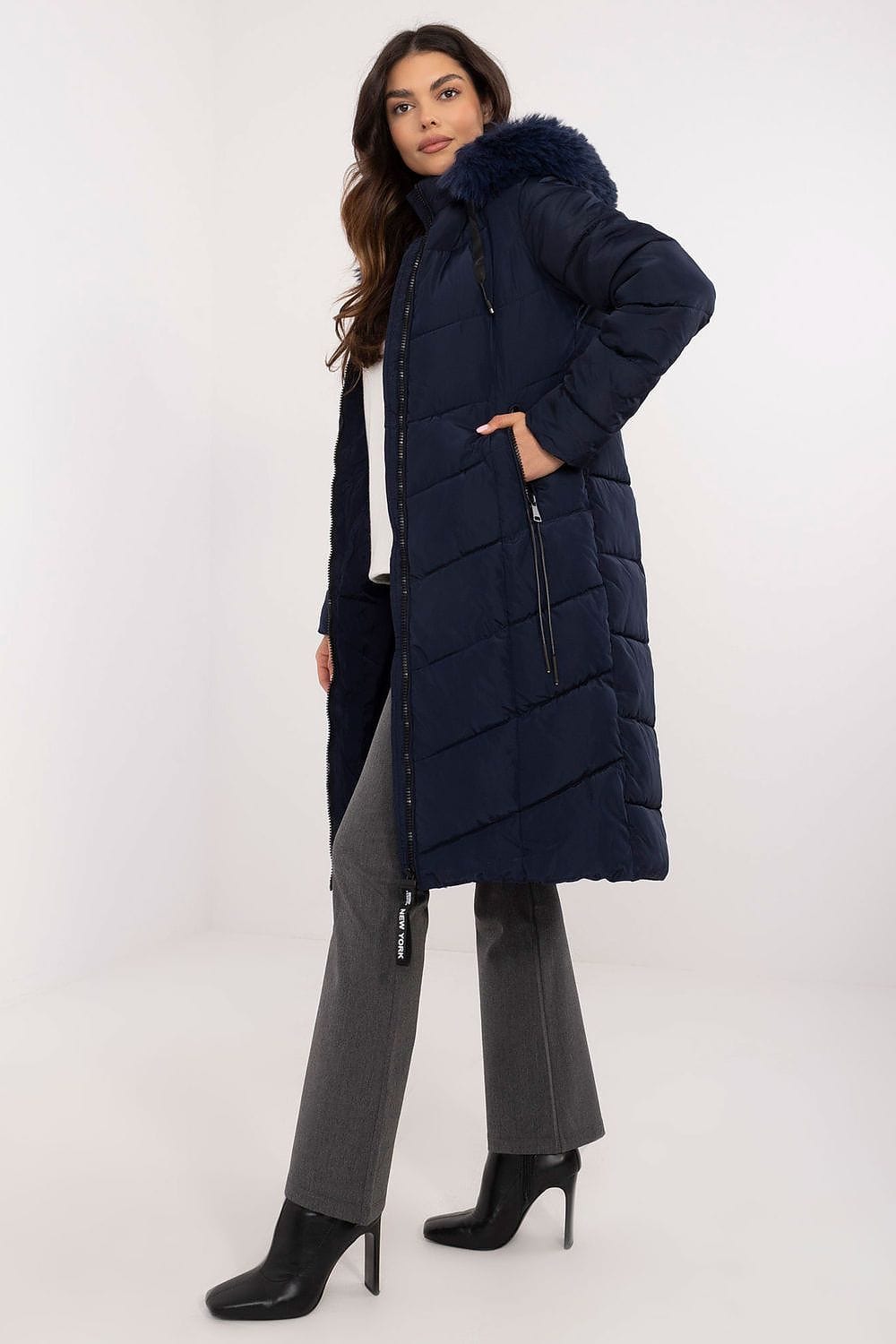 Women’s Long Quilted Down Jacket - ShalayeFashion